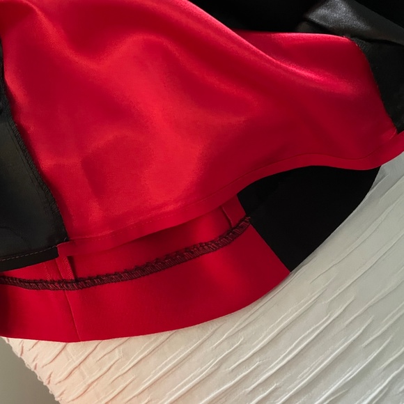 Michael Kors Studded Red & Black Ponte Dress - Picture 10 of 12